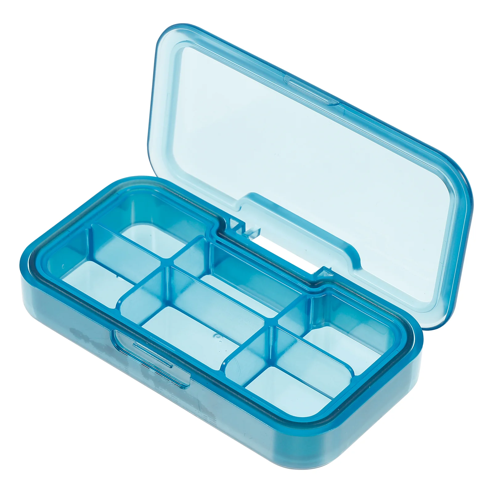 

1Pc Portable Six Grids Medicine Box Pill Box for Outdoor Storage Container ( )