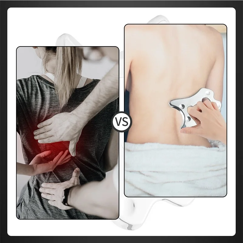 Stainless Steel Fascial Knife Gua Sha Tools Manual Scraping Myofascial Tool Skin Tissue Massager Relax Body Physic Health Care