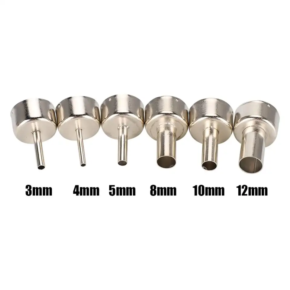3/4/5/8/10/12mm 858D Hot Air Rework Station Nozzle High Temperature Round Nozzle Shape for SMD Rework Station Accessory image 6