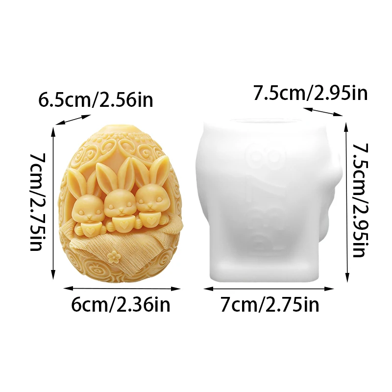 Easter Bunny Candle Mold 2