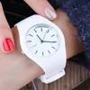 2020 Geneva Women Sport Watches Cream Color Ultra-thin Fashion Gift Silicone Strap Leisure Watch Women Women's Jelly Watches 1