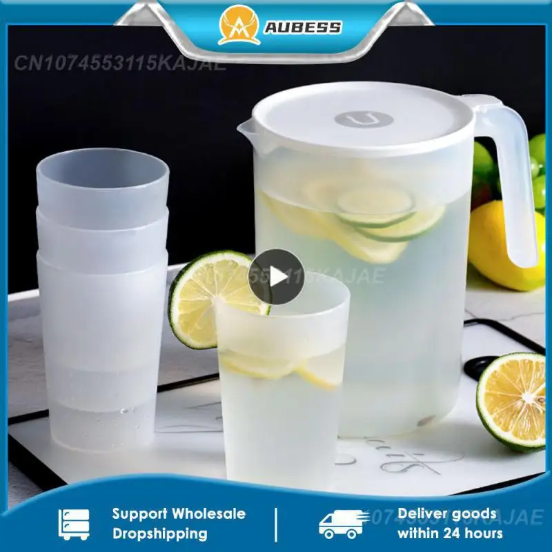 

Beverage Storage Container Healthy Material Juice Pitcher Heat-resistant Cold Water Jug Kettle Set Teapot Durable