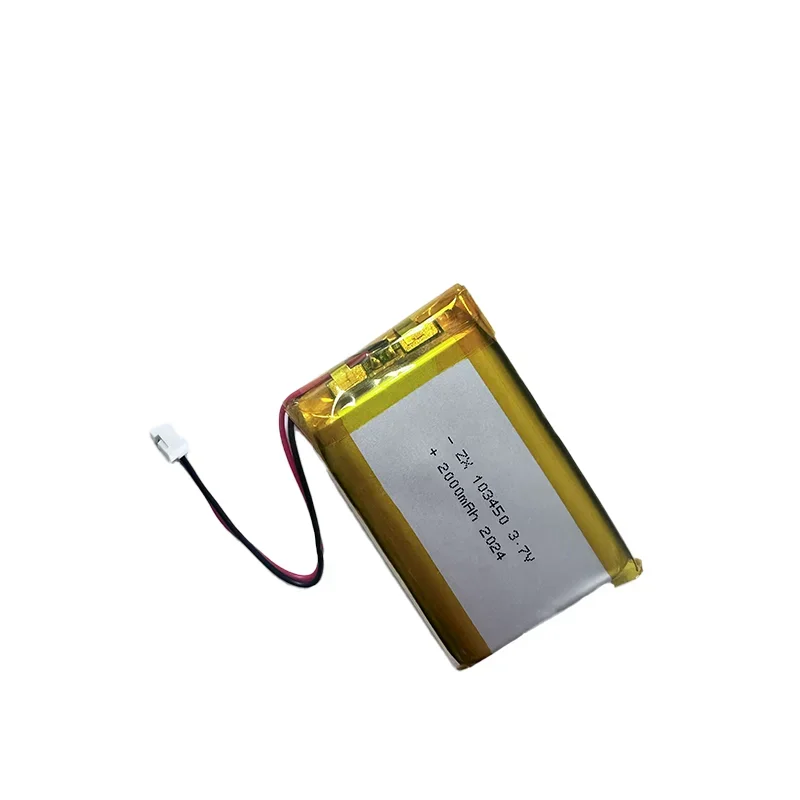 3.7V 103450 Real 2000mAh Rechargeable Polymer Lithium