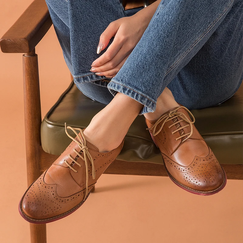 Women's Leather Summer Platform Sneakers Flat Casual Black Oxford Shoes Loafers Moccasins Spring Vintage for Woman Trend