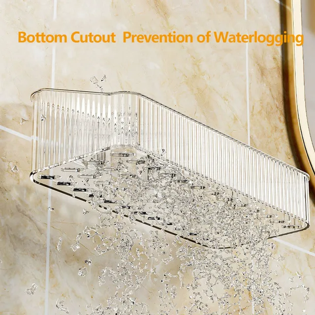 Corner Wall Mounted Cosmetics Storage Rack Plastic Corner Wall Mounted Cosmetics Storage Rack Plastic