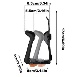Adjustable Bicycle Water Bottle Holder for Mountain and Road Bikes (Black)