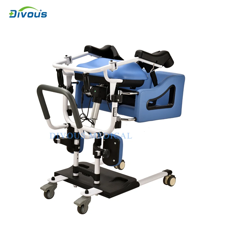 New product Electric Patient Transfer Lift Wheelchair Multi-Function Lift Car Seat Commode toilet Chair Elderly Handicapped 3