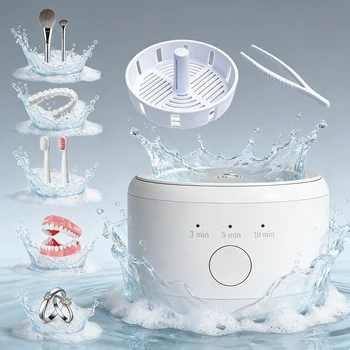USB Electric Ultrasonic Dental Care Cleaner Multi-Function for Dentures Braces Retainers Invisible Cleaning Box Care Machine 1