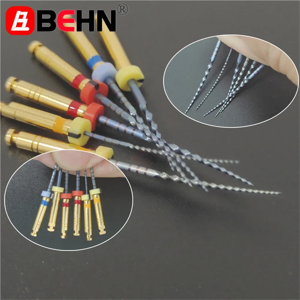 

6PCS/box 25mm/31mm Dental Rotary Super Files Blue Files Rotary Files Niti Heat Activation Endodontic File Use for Root Canal