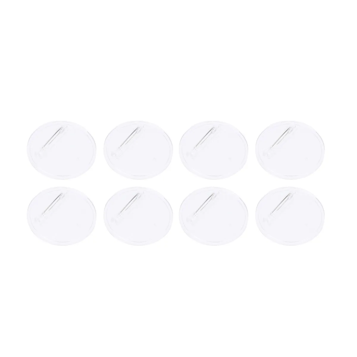 30Pcs 아크릴 브로치 액세서리 투명 라운드 배지 DIY 공예 키트 친구 가족을위한 세련된 세련된 장식 선물 60Mm