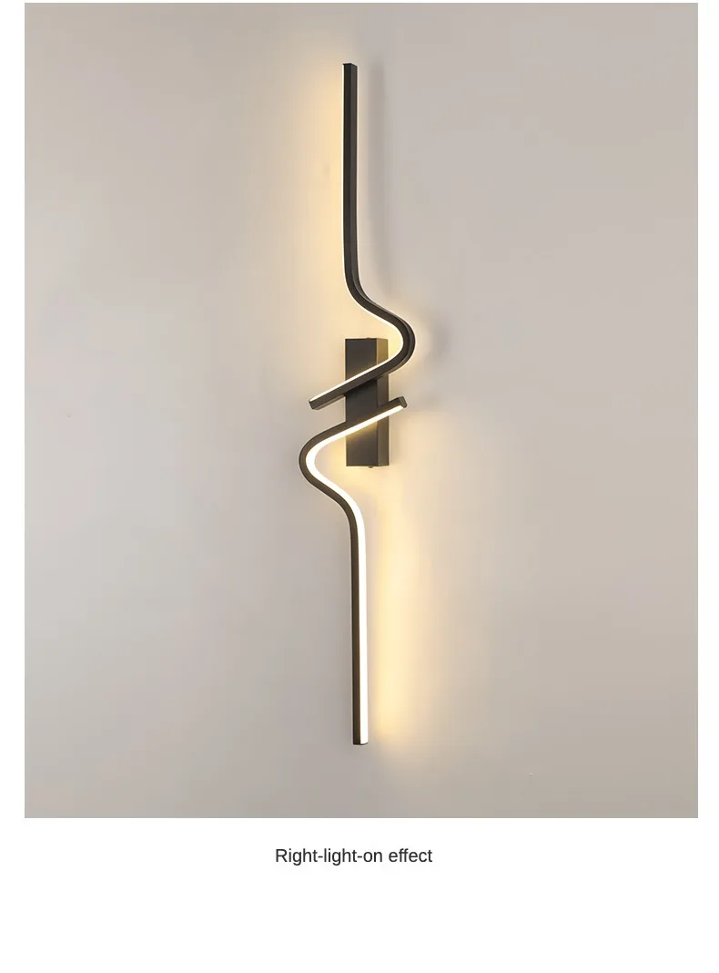 Lámpara LED de pared para sala de estar, candelabros de pared minimalistas, diseño moderno y creativo, decoración de pared de sofá, iluminación interior