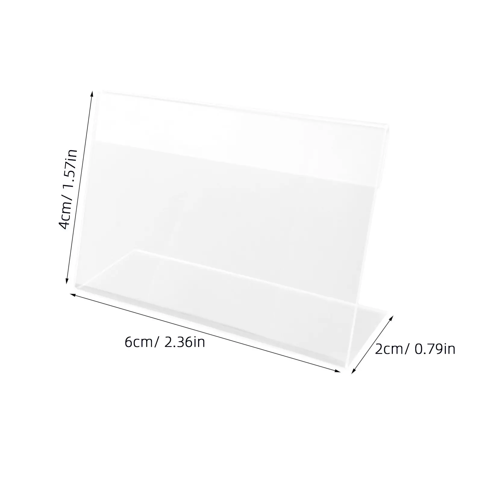 30Pcs 아크릴 가격표 선반 라벨 홀더 6x4cm 투명 플라스틱 소매 디스플레이 태그 슈퍼마켓 매장 가격 정리함