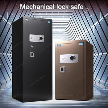 25/30/35/40/45/60/70/80cm Chiave meccanica Password Cassaforte ignifuga e impermeabile per gioielli, contanti, pistole, cassaforte in acciaio legato 1