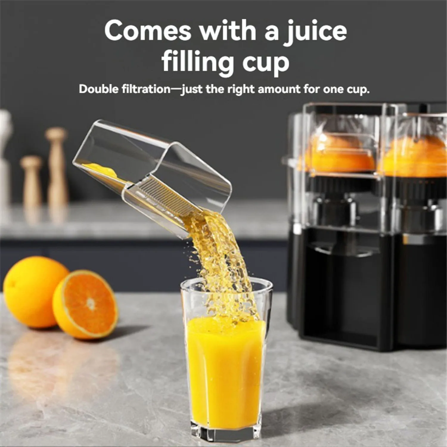 Double Head Electric Juicer Automatic Slag Separation Household_voghion.com