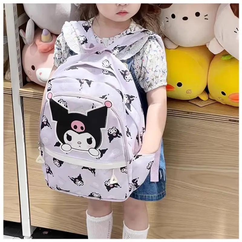 

Школьный рюкзак Sanrio Kuromi Hello Kitty Cinnamoroll, милый ранец My Melody, вместительный Детский Рождественский подарок