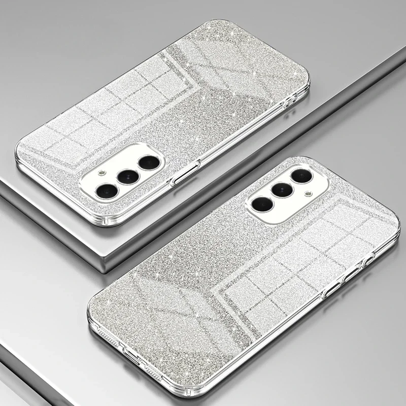 Luxuriöse Glitzer-Silikonhülle mit Galvanisierter Kante für Samsung S26 Ultra S25 Edge A57 A37 A17 A07 A56 A36 A26/16/06 Sturzsichere Schutzhülle – Detail 9