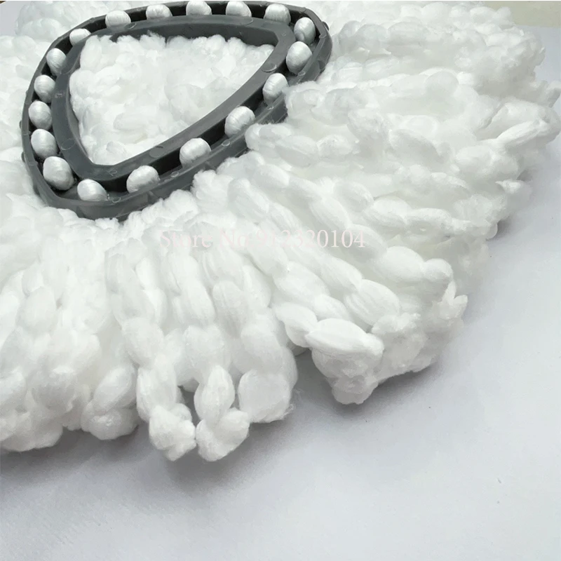Premium White Microfiber Spin Mop Replacement Cloths