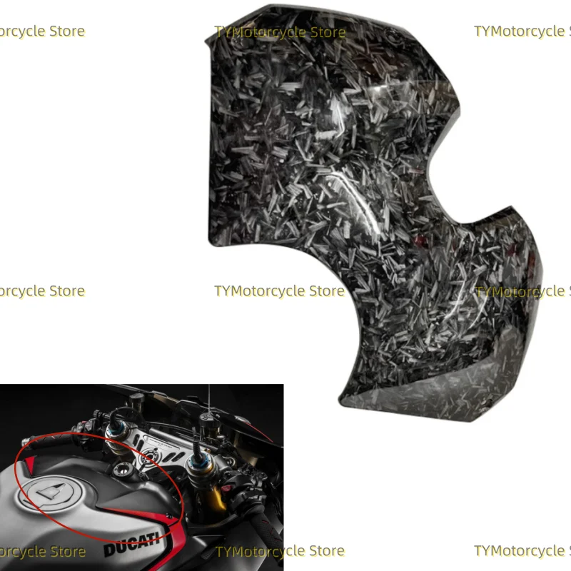 

Forged pattern Fuel Gas Tank Battery Cover Guard Fairing Fit For Ducati Panigale V4 V4S 2017 2018 2019 2020 2021 2022 2023