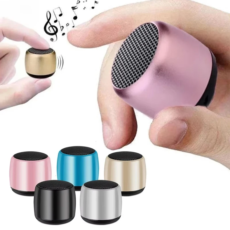 Compact Wireless Bluetooth Speaker - Portable Metal Subwoofer