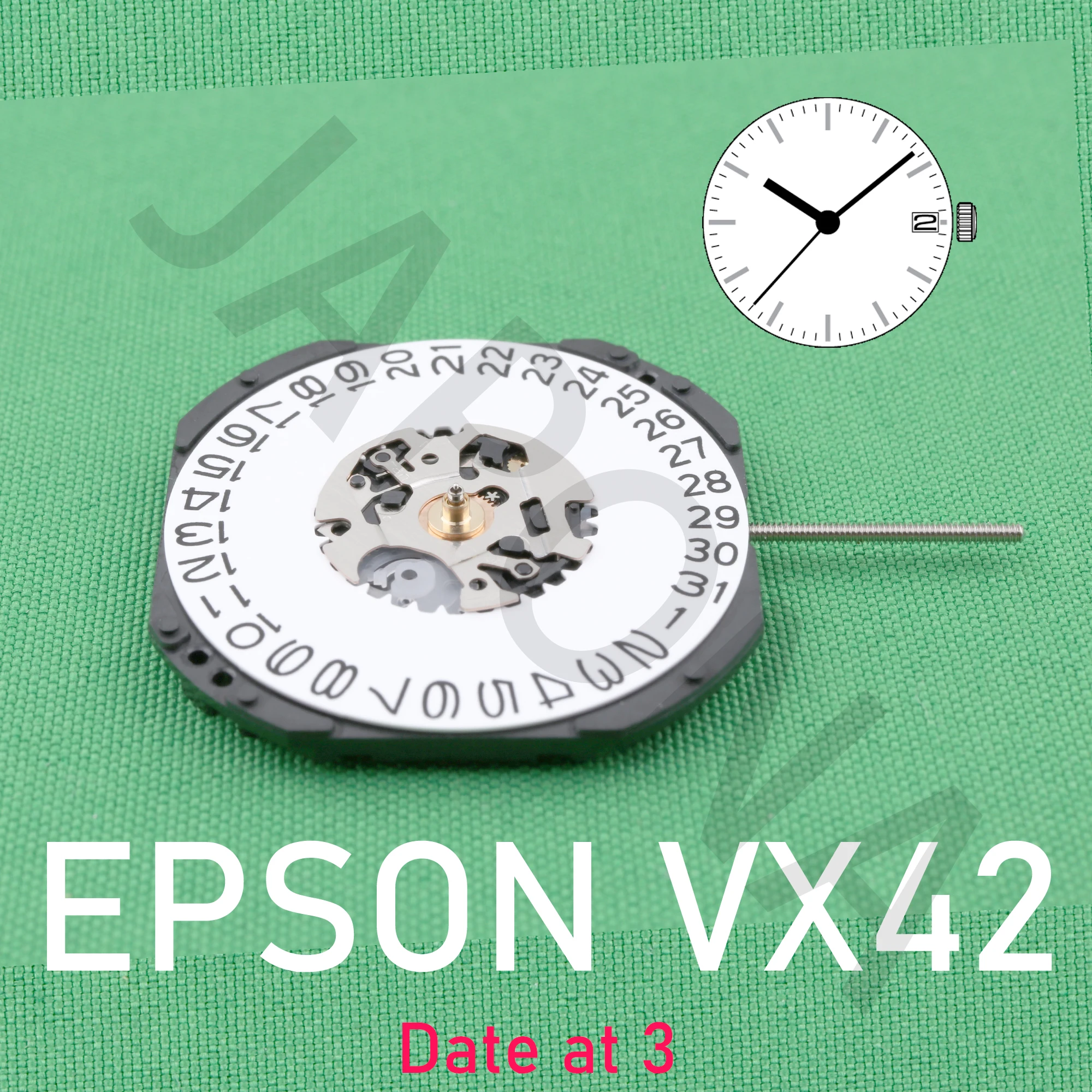 EPSON VX42 movement with date Calendar display japan movement