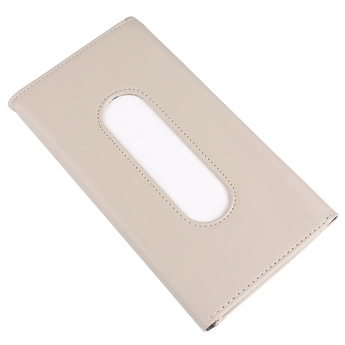 

Car Tissue Holder Sun Visor Napkin Clip Hanging Box PU Backseat Tissue Case Container Organizer for Car Auto Vehicle Storage
