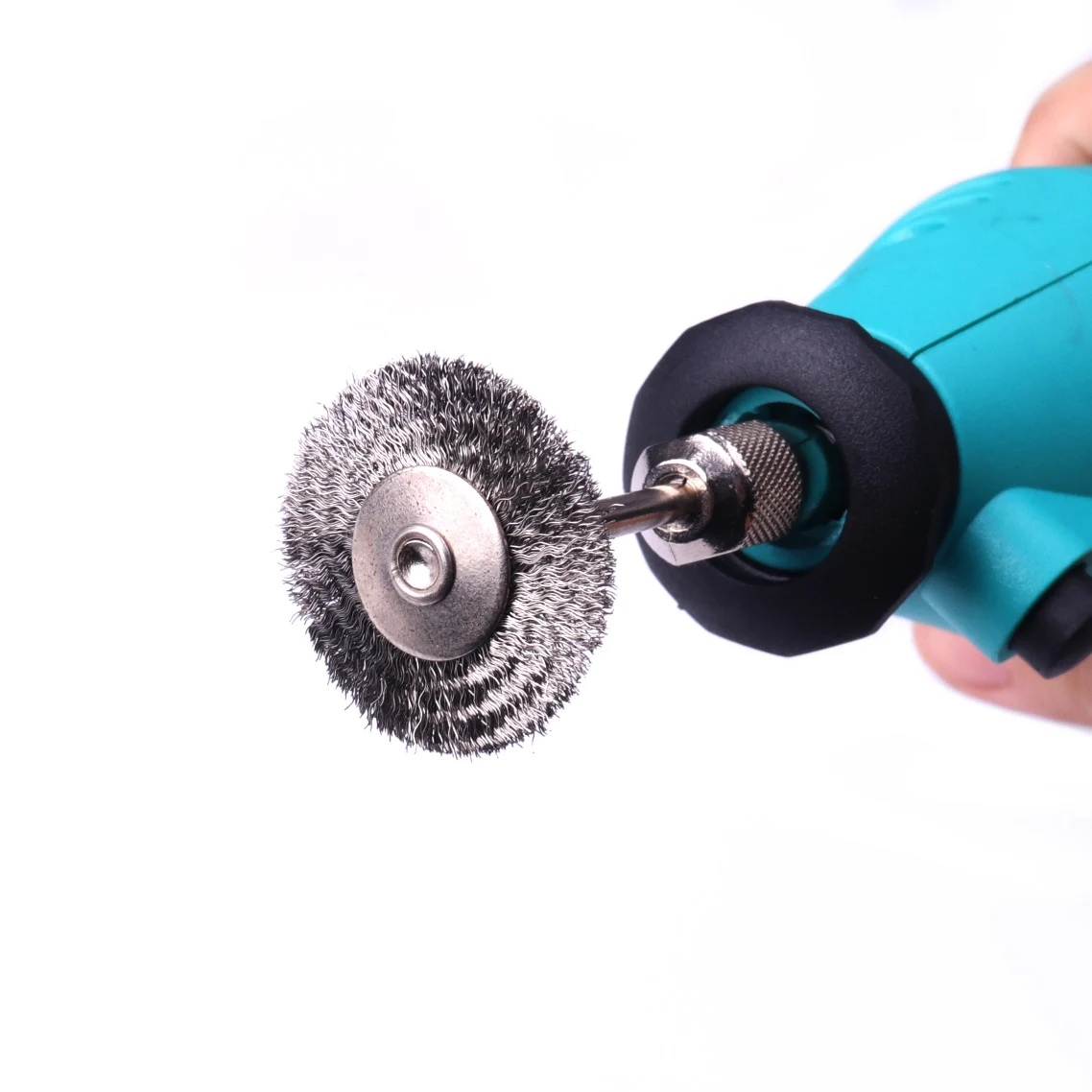 20pcs/set 25mm Steel Wire Wheel Brush For Mini Drill Rotary Tool Metal Rust Removal Dremel Polishing Accessories