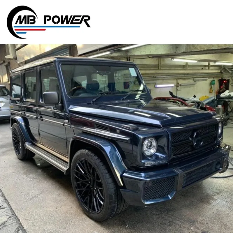 

G class Body Kits 1990~2018y W463 G500 to G63 body kit grille side mirror over fender pp material upgrade car bumpers