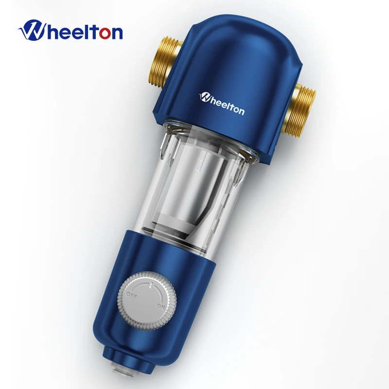 

WHEELTON Water Purifier Filter 4500L/H Whole House Water Filtration System Central Prefilter Home Drinking Purification G1"&3/4”