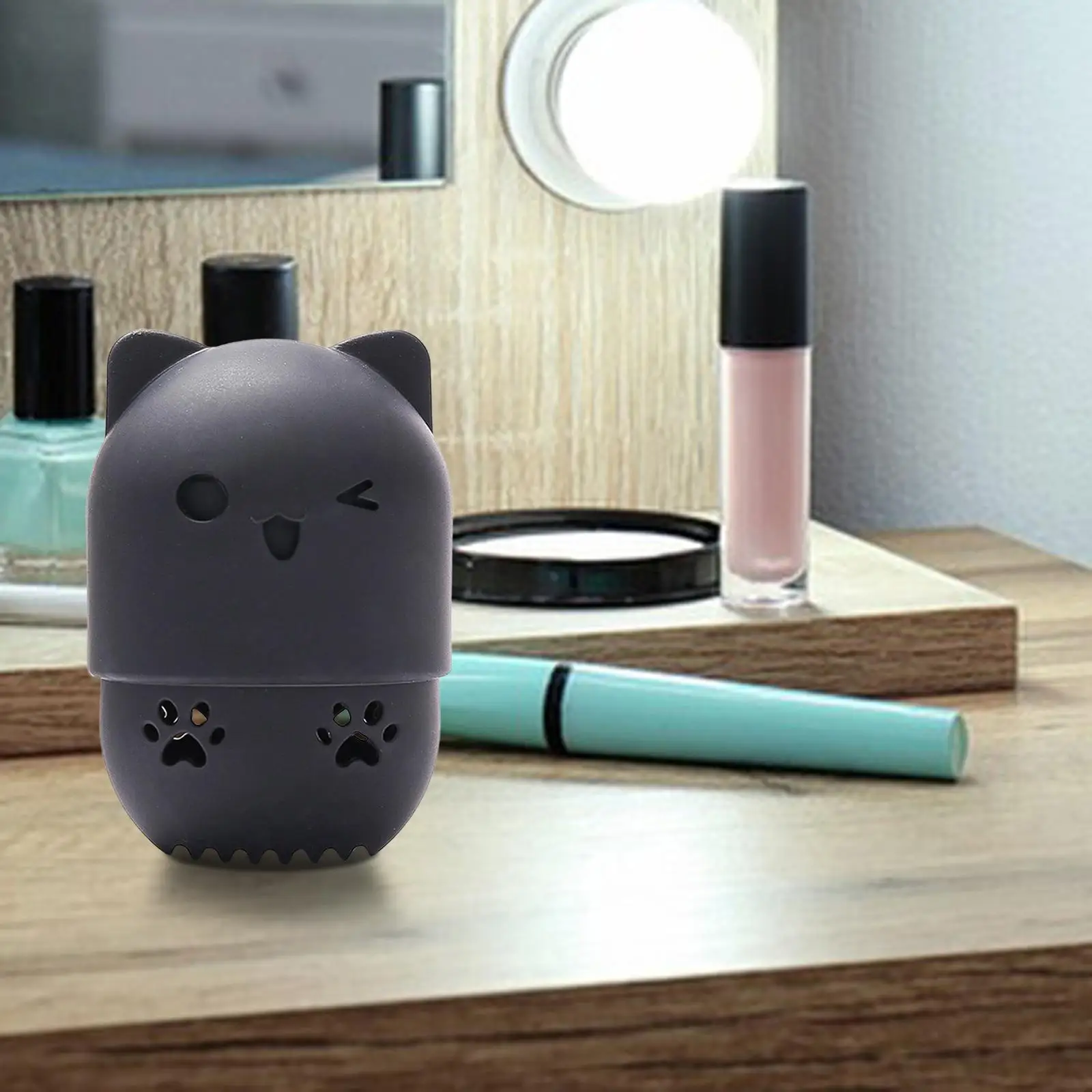 Portable Makeup Sponge Holder Powder Puff Container Make up Egg Storage Box 3