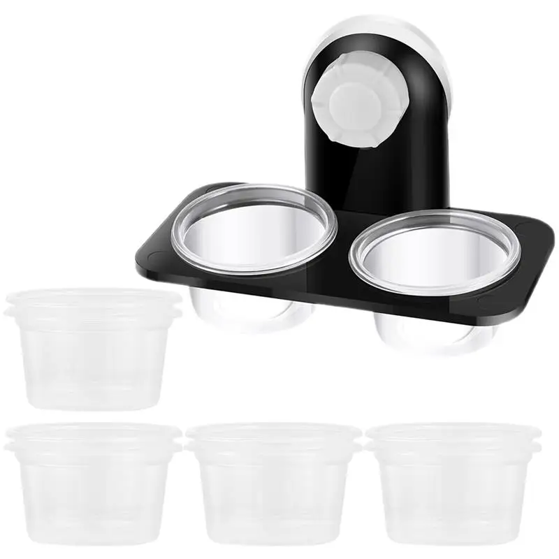Reptile Tank Feeders Suction Cup Feeders Feeding Bowls Food Water Dishes Terrarium Breeding Box Pets Supplies