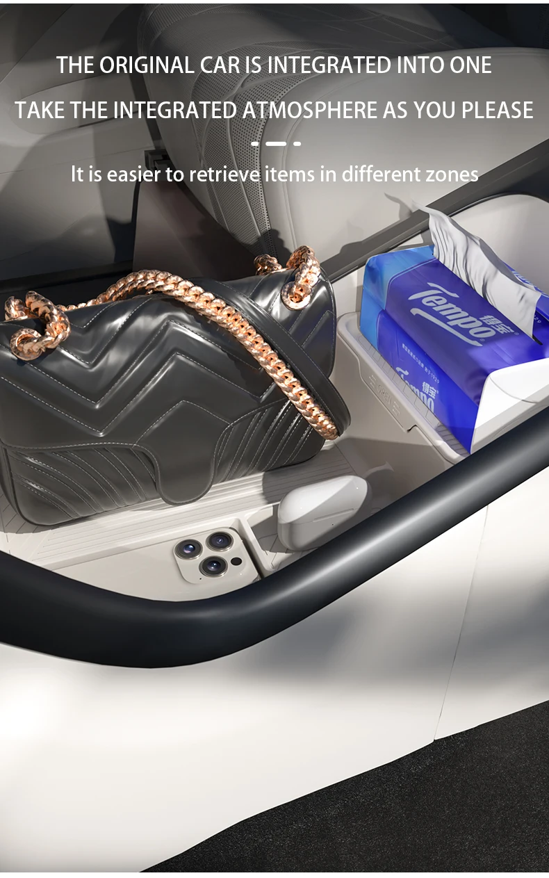 For DENZA D9 2024 2025 Storage box under central control Liquid silicone storage
