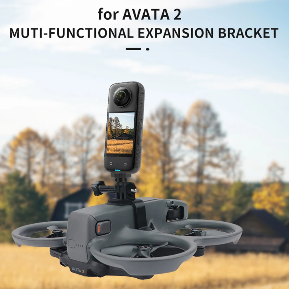 Top Extension Bracket Adapter For DJI Avata 2 Gopro Port Camera Insta360 X4 Action Mounting, drone accessories, camera bracket adapter