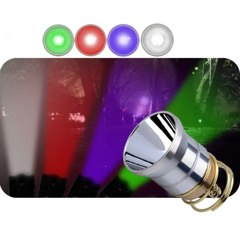 Replacement 26.5mm 1 Mode White/Red/Blue/Green/Purple Light XM-L XML T6 Led Bulb Cup Module for 501B 502B Led Torch Flashlight