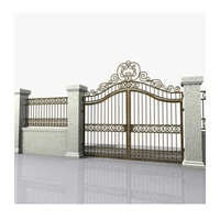 China Professional Iron Gates Modern Wrought Iron Doors Gate Iron Main Gate Designs 1