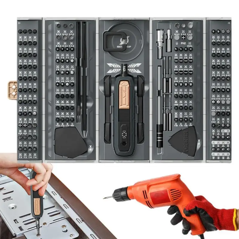 

Screw Driver Set Power Tools Set Household Maintenance Repair Screw Driver Kits USB Rechargeable Professional Repair Power Tool