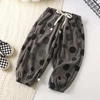 Children Pants 2023 Autumn Winter Trousers for Kids Thicken Boys Girls Joggers Korean Lantern Trouser Baby Sweatpants 1-8 2