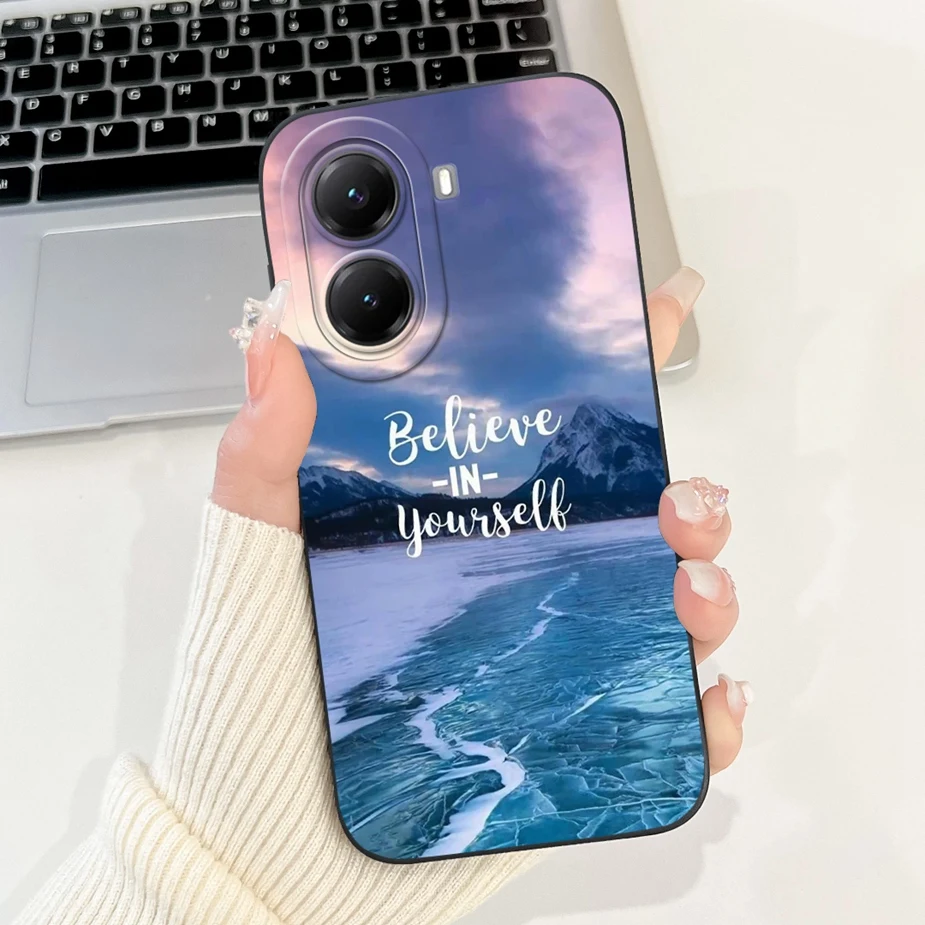 Cute Cat Grid Pattern Soft Silicone Phone Case Cover