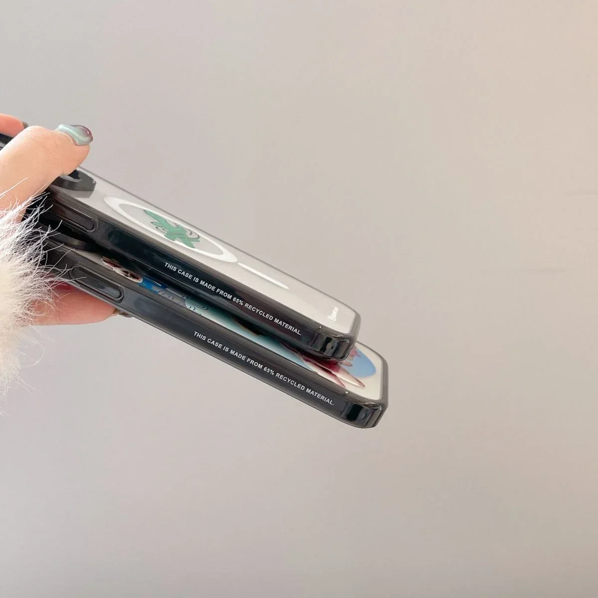 Magsafe Acrylic Animal Black Flower Phone Case Cover for IPhone 11 12 13 14 15 Pro Max Case for IPhone 15 Pro Max