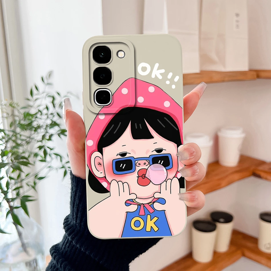 Sweet Flower Bunny Soft Liquid Silicone Lens Protection Phone Cover