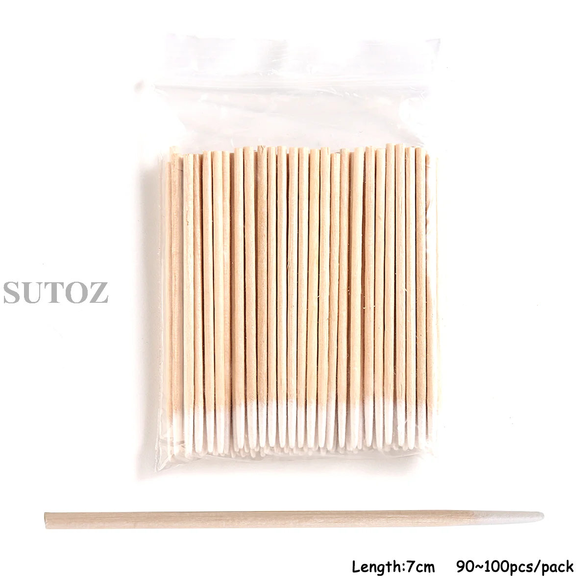 100pcs Double Swabs with Pointed Tip Cotton Swabs for Makeupm Nail Art Bamboo Sticks Pointed Multi-Purpose Makeup Tools CXN-02 5