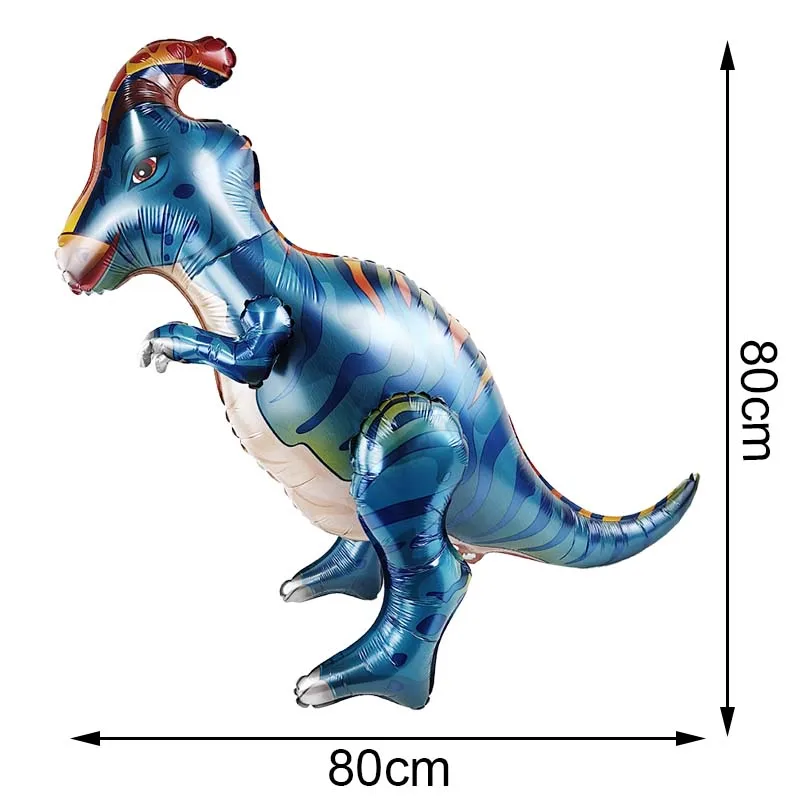 Palloncini Dinosauro 3D In Alluminio - Set Da 2: T-Rex E Brachiosauro Giganti - Decorazioni Festa Compleanno A Tema