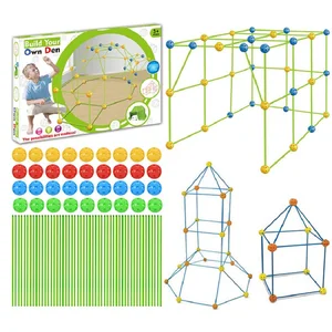 Детский конструктор «крепости», игрушки, строительные замки, туннели, палатки, комплект, 3D игровой дом, строительные игрушки для детей, подарки, строительный блок