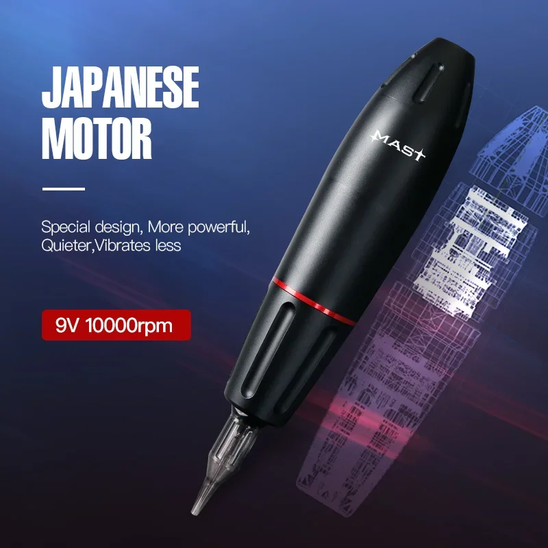 Professional Mast Tattoo Set Rotary Pen Machine Kit With