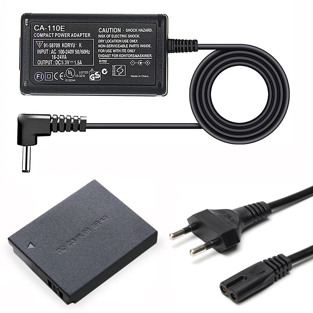 Adattatore Di Alimentazione Ca Caps700 + Dr-40 Accoppiatore Per Fotocamera Canon Powershot S120,S95,S90,D30,D20 Nb-6L Nb6Lh Sostituzione Delle Batteri