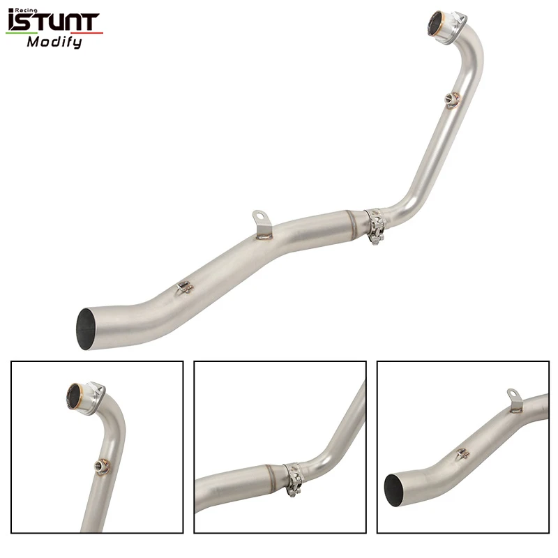 Motorcycle Exhaust 50.8mm Muffler Escape Modified Tube Header Front Link Pipe Slip On For LFFAN KP mini150 LF150-5U 5W 2015-2023 - Image 2