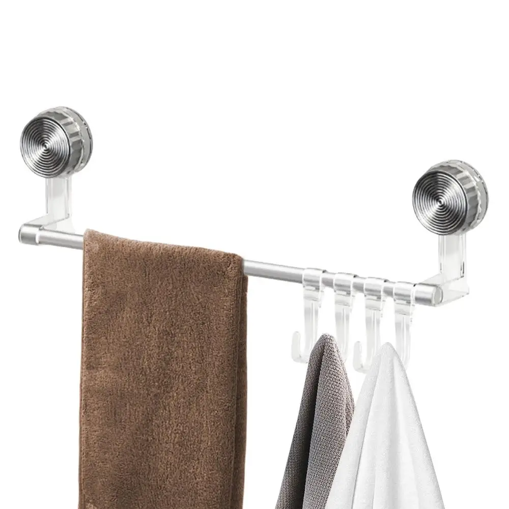 Description Picture 6 of itemsuction cup wall mounted towel rack bathroom horizontal bar towel Rack Toilet Vacuum Suction Cup Towel Bar Bathroom Accessories