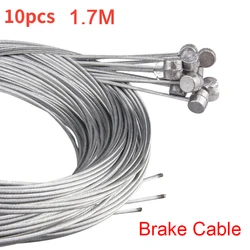 Set of 5/10 Bicycle Brake and Shifter Cables - 2M Inner Wire for Speed and Gear Management (10 -Brake Cable-1.7M)