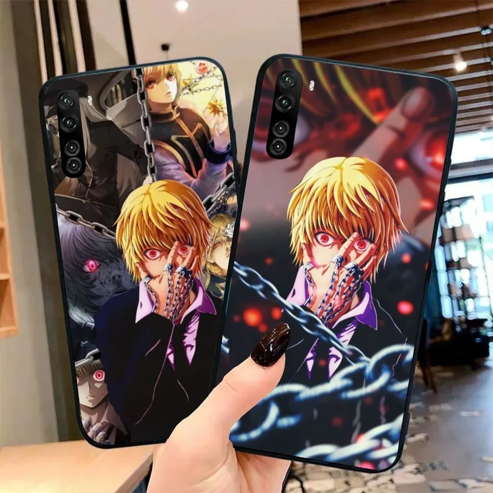 Hunter X Hunter Kurapika Custodia Per Cellulare Per Oppo Find X5 X3 X2 A93 Reno 8 7 Pro A74 A72 A53 Cover Morbida Nera Per Telefono Funda