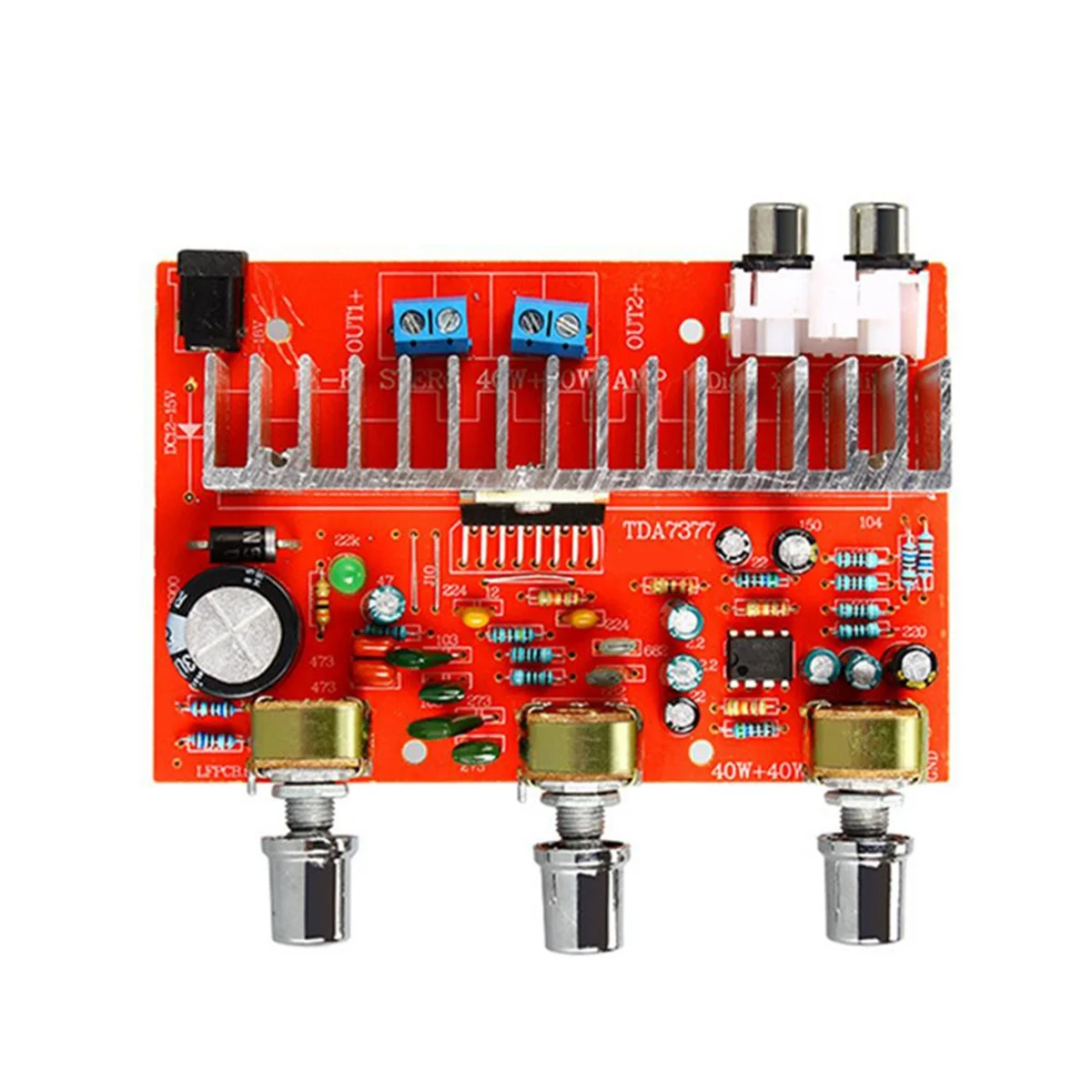 

TDA7377 Digital Audio Amplifier Board 40W+40W Stereo 2.0 Channel Power Amplificador for Car DIY Speaker DC12V E5-005