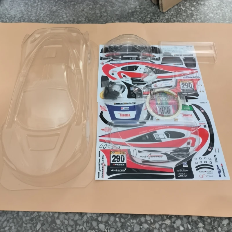 TC072 1/10 McLare 720S GT3 прозрачный кузов Lexan 190 мм подходит для автомобиля на дороге 258 мм Колесная база RC Дрифт шасси Tamiya tt01 tt02 kyosho